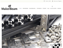 Tablet Screenshot of makerbeam.com